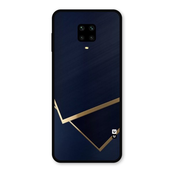 Gold Corners Metal Back Case for Redmi Note 9 Pro Max