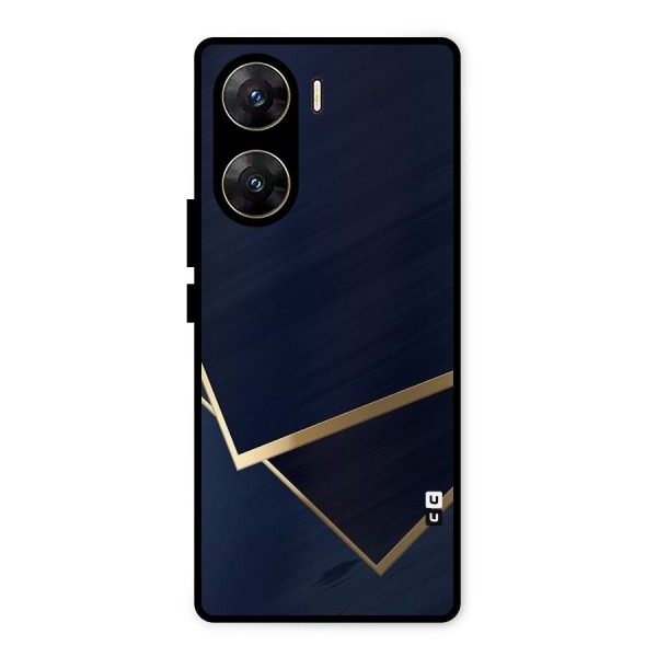 Gold Corners Metal Back Case for Vivo V29e