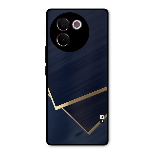 Gold Corners Metal Back Case for Vivo V30e