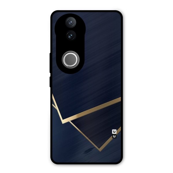 Gold Corners Metal Back Case for Vivo V50e