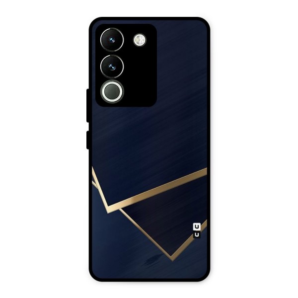 Gold Corners Metal Back Case for Vivo Y200