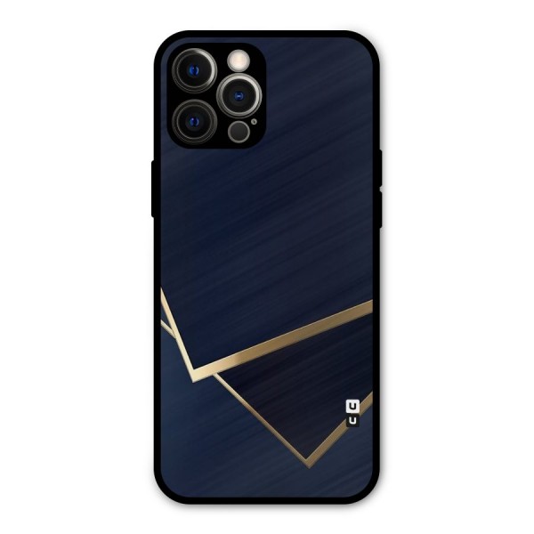Gold Corners Metal Back Case for iPhone 12 Pro Max