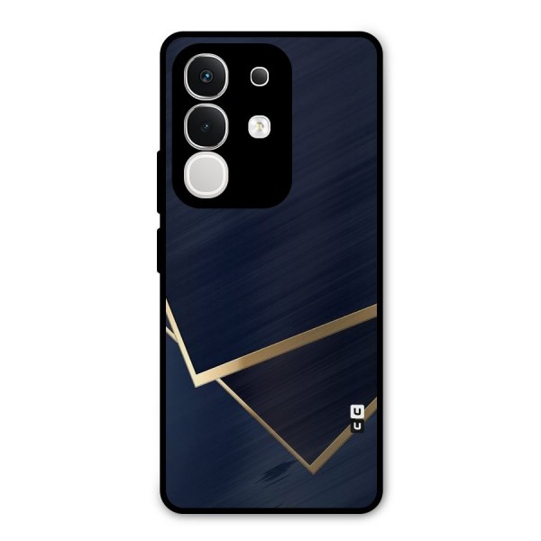 Gold Corners Metal Back Case for iQOO Z10x
