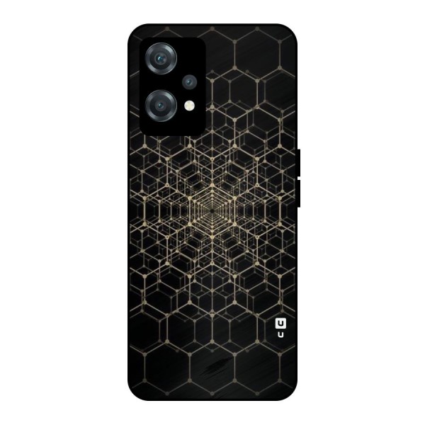 Gold Web Metal Back Case for OnePlus Nord CE 2 Lite 5G