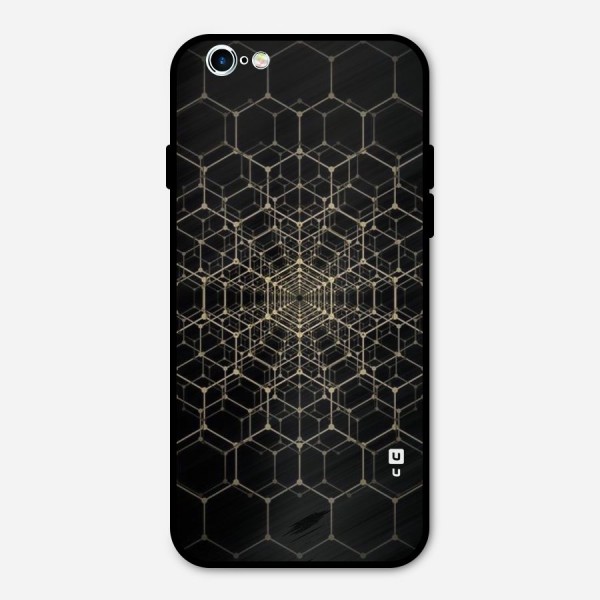 Gold Web Metal Back Case for iPhone 6 6s