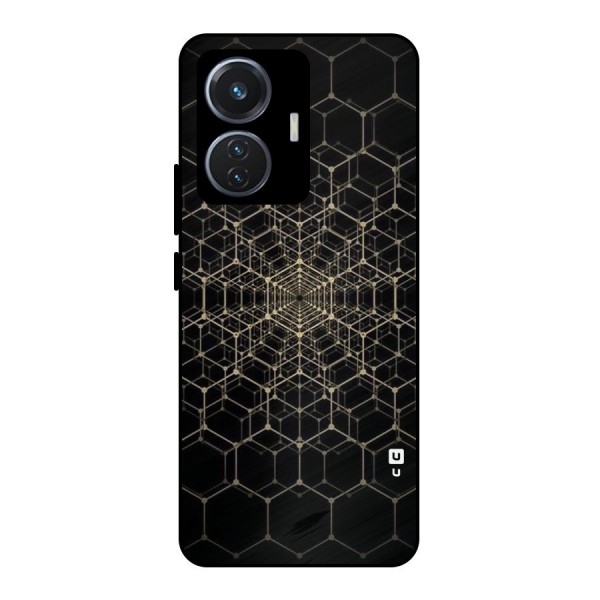 Gold Web Metal Back Case for iQOO Z6 44W