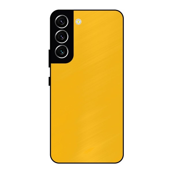 Gold Yellow Metal Back Case for Galaxy S22 5G