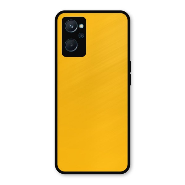 Gold Yellow Metal Back Case for Realme 9i