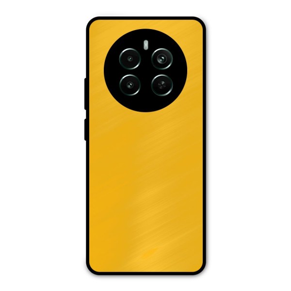Gold Yellow Metal Back Case for Realme Narzo 70 Pro