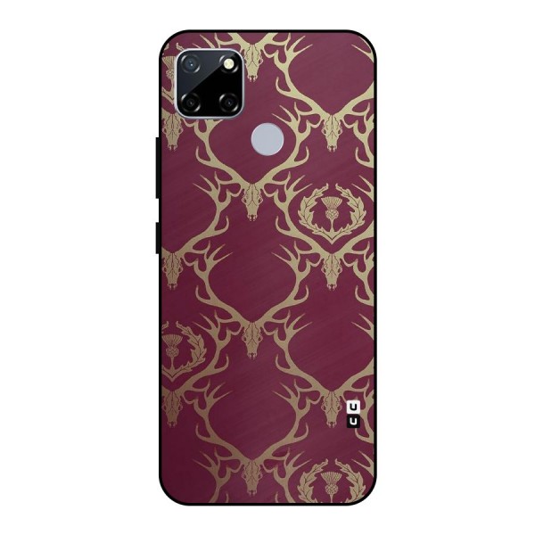 Golden Bull Design Metal Back Case for Realme Narzo 30A