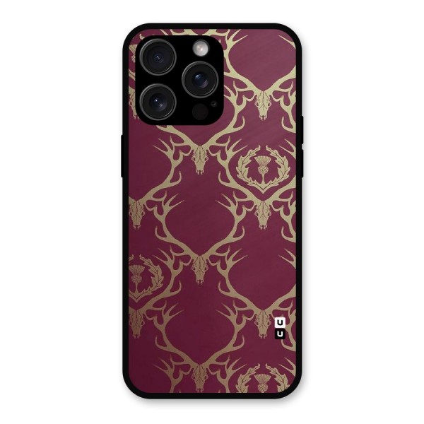 Golden Bull Design Metal Back Case for iPhone 15 Pro Max