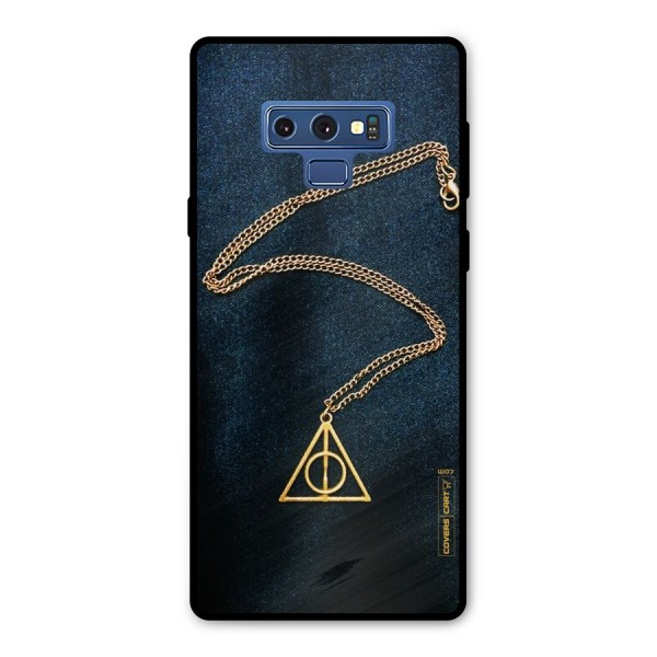 Golden Chain Metal Back Case for Galaxy Note 9