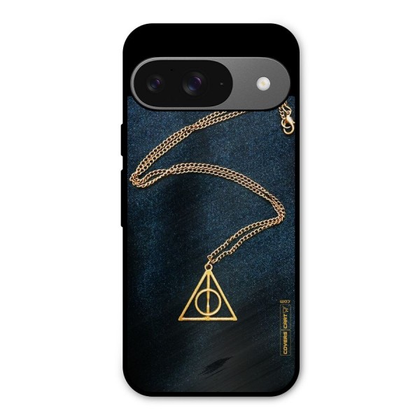 Golden Chain Metal Back Case for Google Pixel 9