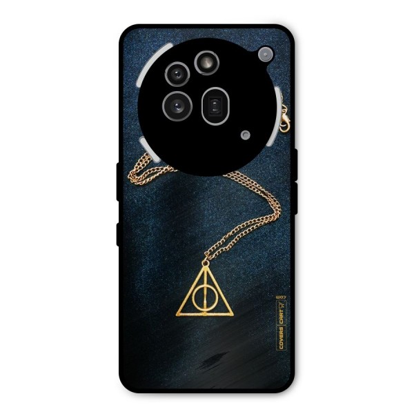 Golden Chain Metal Back Case for Nothing Phone 3a Pro