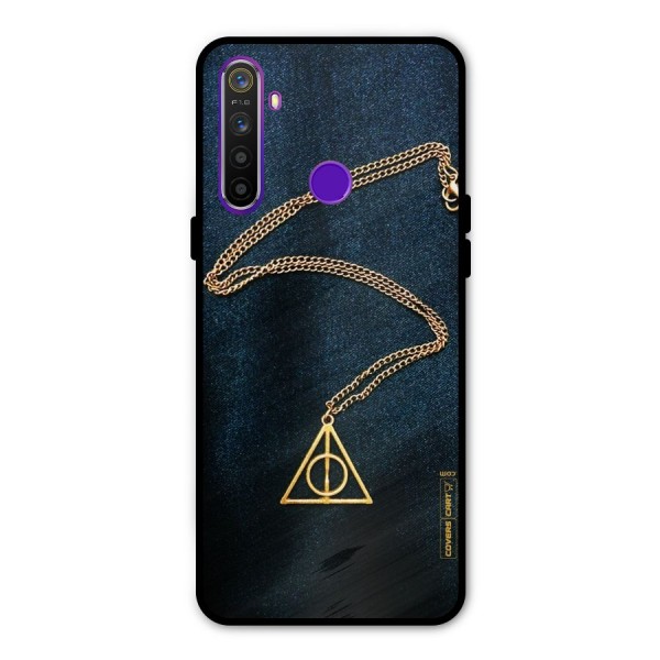 Golden Chain Metal Back Case for Realme Narzo 10