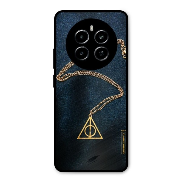 Golden Chain Metal Back Case for Realme P1