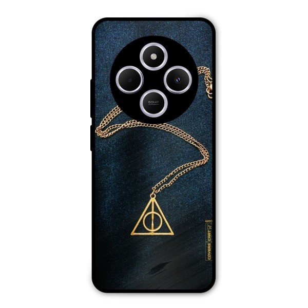 Golden Chain Metal Back Case for Redmi A4