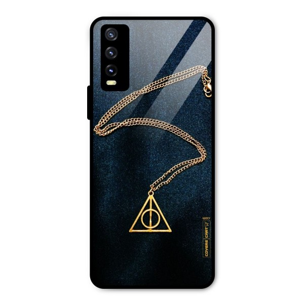 Golden Chain Metal Back Case for Vivo Y20i