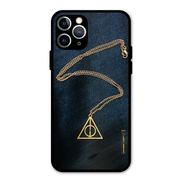 Golden Chain Metal Back Case for iPhone 11 Pro Max