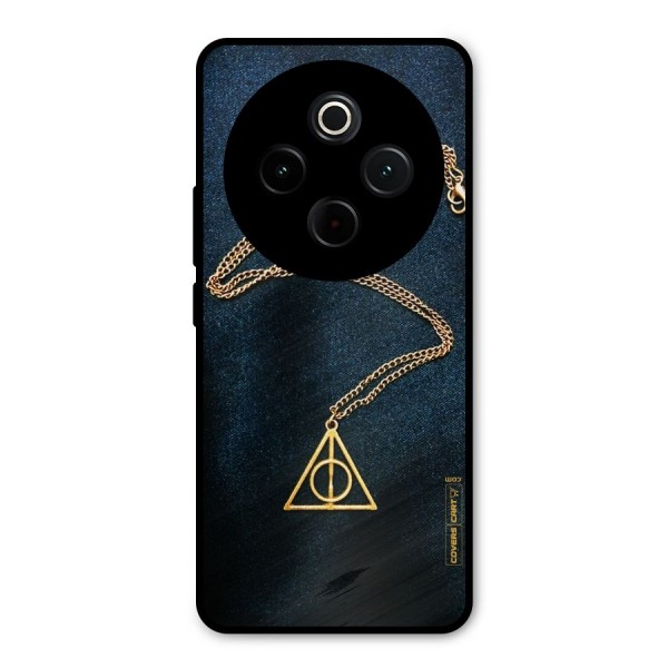 Golden Chain Metal Back Case for iQOO Z10