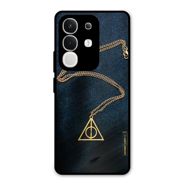 Golden Chain Metal Back Case for iQOO Z10x