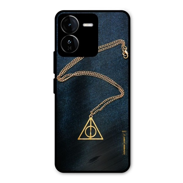 Golden Chain Metal Back Case for iQOO Z9
