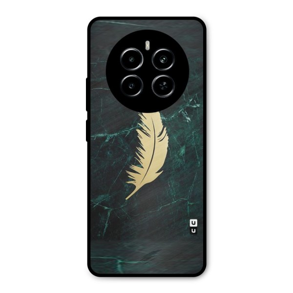 Golden Feather Metal Back Case for Realme P1