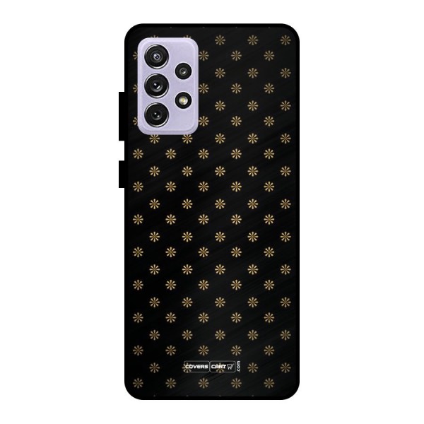 Golden Flowers Metal Back Case for Galaxy A72