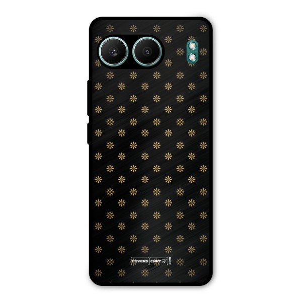 Golden Flowers Metal Back Case for OnePlus Nord 4