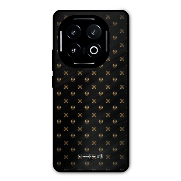 Golden Flowers Metal Back Case for iQOO 13
