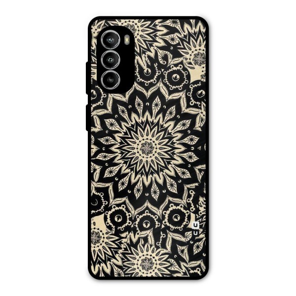 Golden Mandala Metal Back Case for Moto G82