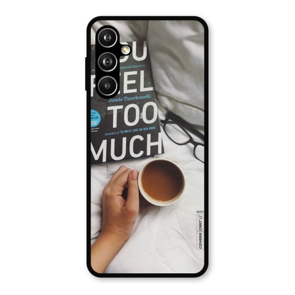 Good Reads And Coffee Metal Back Case for Galaxy F54