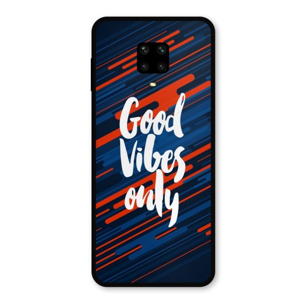 Good Vibes Only Metal Back Case for Redmi Note 9 Pro Max