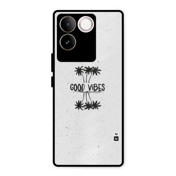 Good Vibes Rugged Metal Back Case for Vivo T2 Pro
