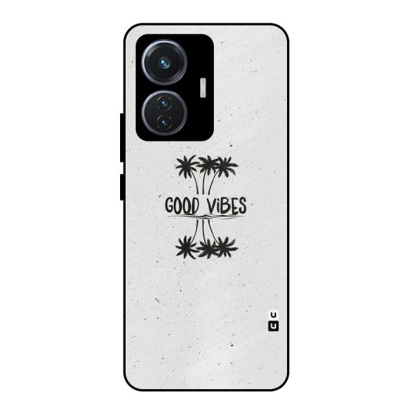 Good Vibes Rugged Metal Back Case for iQOO Z6 44W