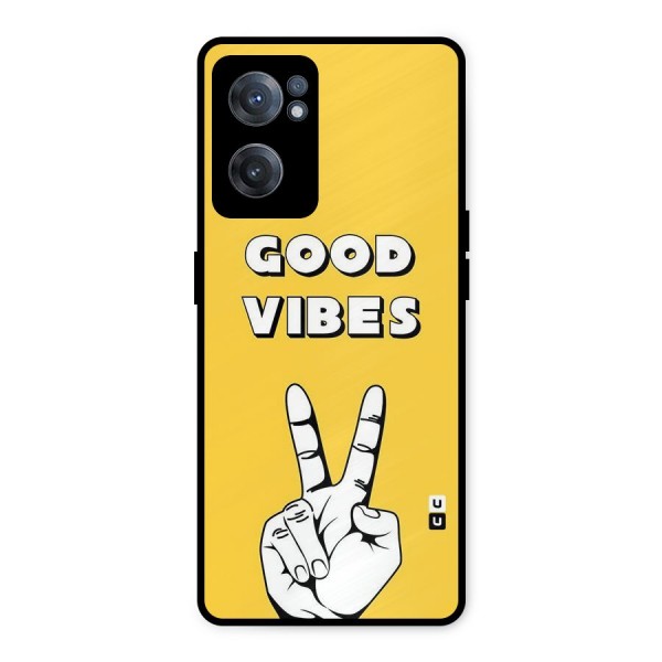Good Vibes Victory Metal Back Case for OnePlus Nord CE 2 5G
