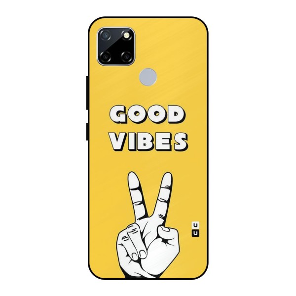 Good Vibes Victory Metal Back Case for Realme Narzo 30A