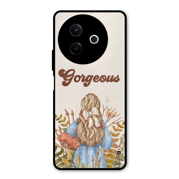 Gorgeous Girl Metal Back Case for Vivo Y39