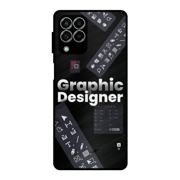 Graphic Designer Tools Metal Back Case for Galaxy M33