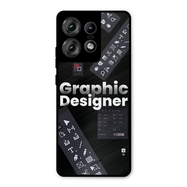 Graphic Designer Tools Metal Back Case for Motorola Edge 50 Pro
