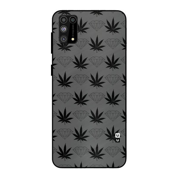 Grass Diamond Metal Back Case for Galaxy F41