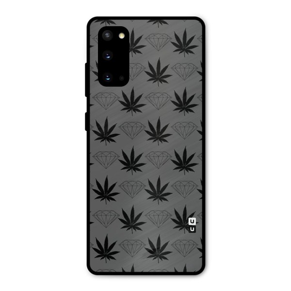 Grass Diamond Metal Back Case for Galaxy S20