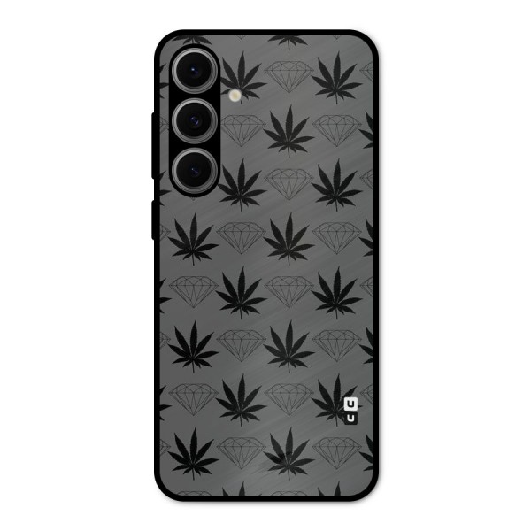 Grass Diamond Metal Back Case for Galaxy S24 FE