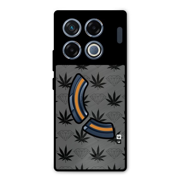 Grass Diamond Metal Back Case for Infinix GT 20 Pro