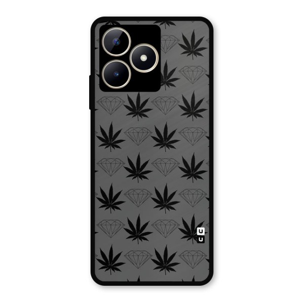 Grass Diamond Metal Back Case for Realme C53