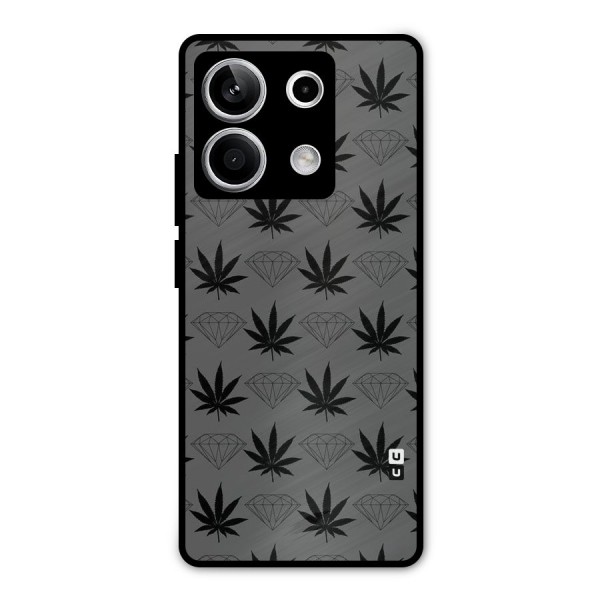 Grass Diamond Metal Back Case for Redmi Note 13 5G