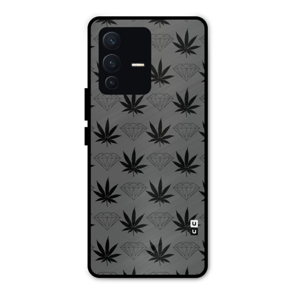 Grass Diamond Metal Back Case for Vivo V23 Pro