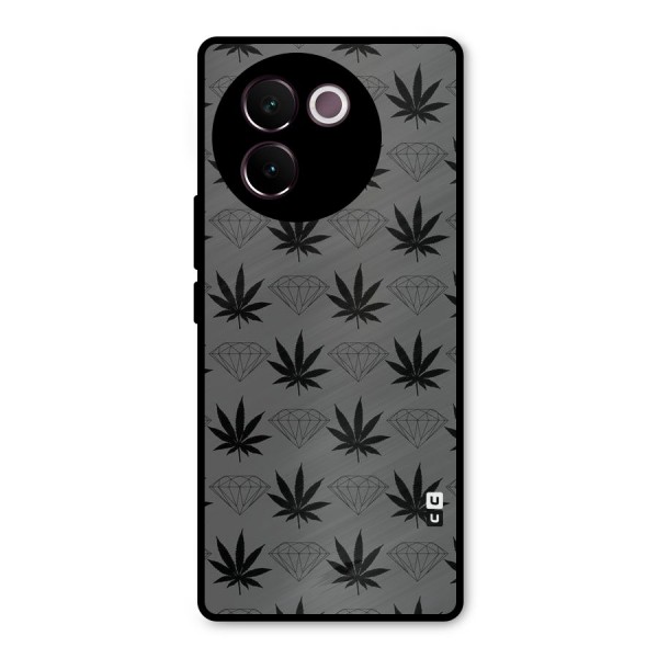 Grass Diamond Metal Back Case for Vivo V30e