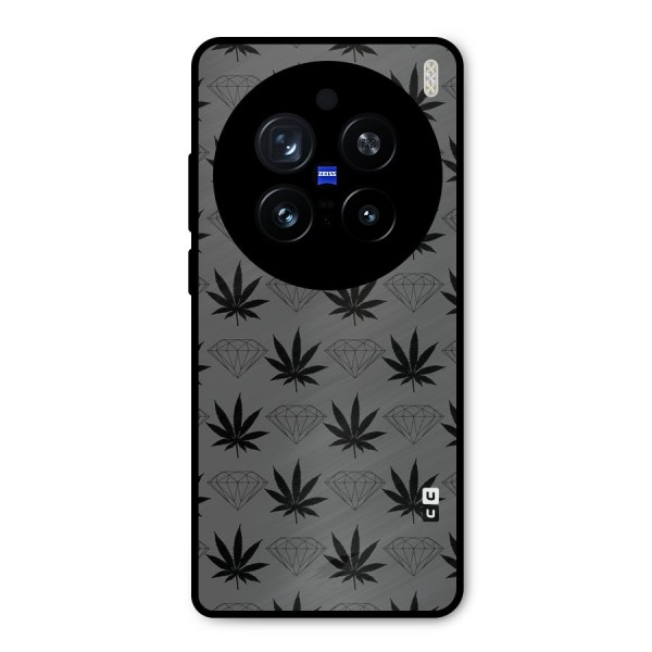 Grass Diamond Metal Back Case for Vivo X200 Pro