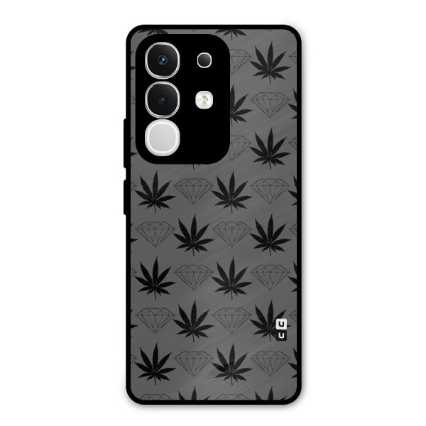 Grass Diamond Metal Back Case for iQOO Z10x